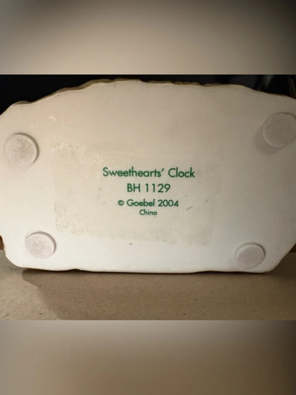 Goebel Sweetheart Cottage Clock with Children Figurines